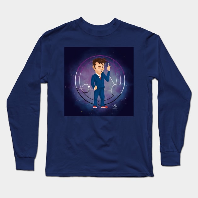 Doctor Asexual day Long Sleeve T-Shirt by AC Salva